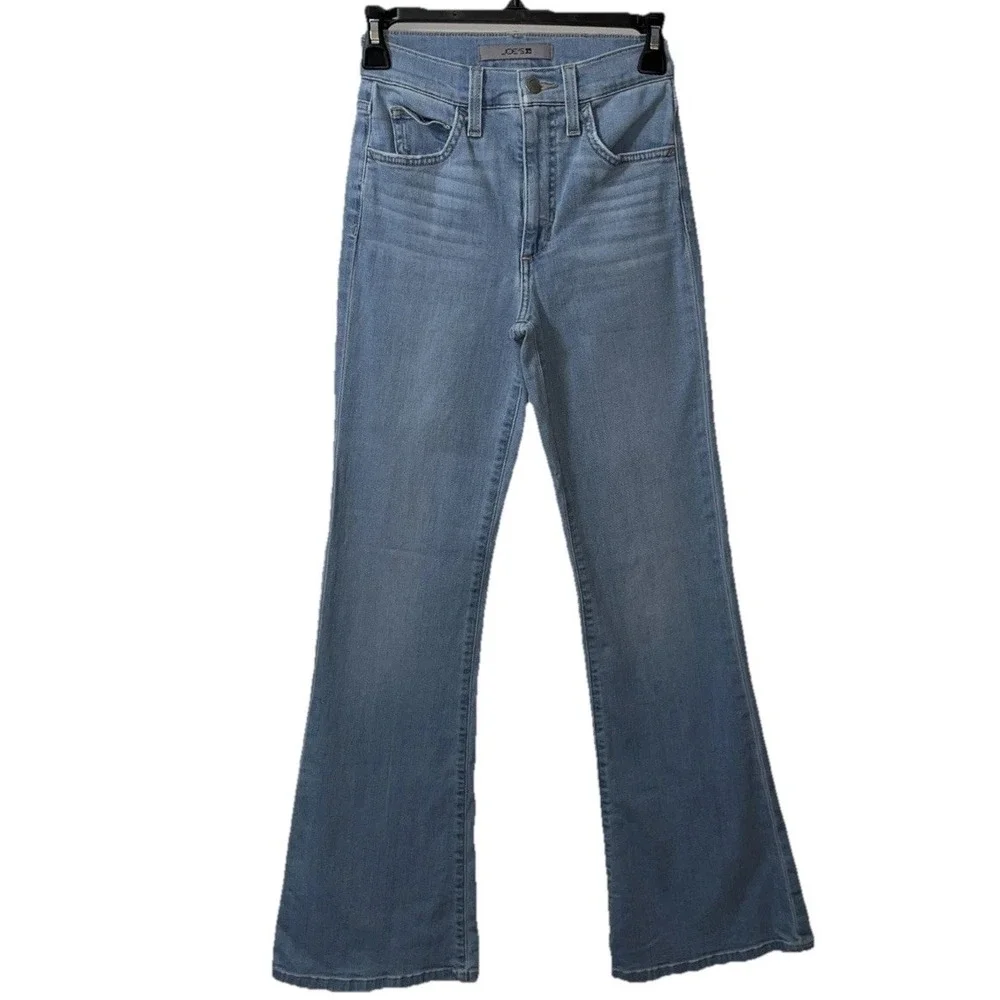 JOE'S JEANS 24 Corinne RISE FLARE Lighter Wash Denim Sporty Trendy 70's Retro